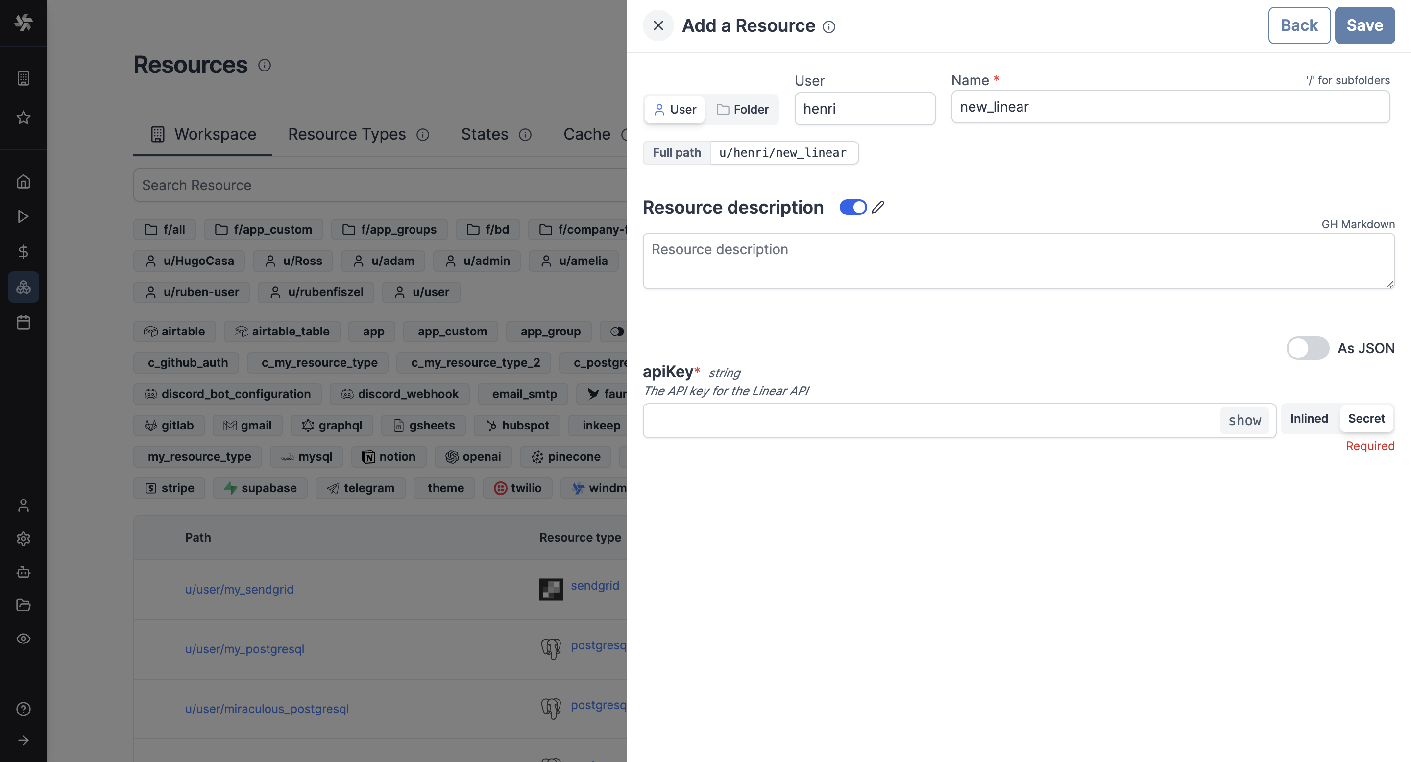 Add Linear Resource Add Linear Resource