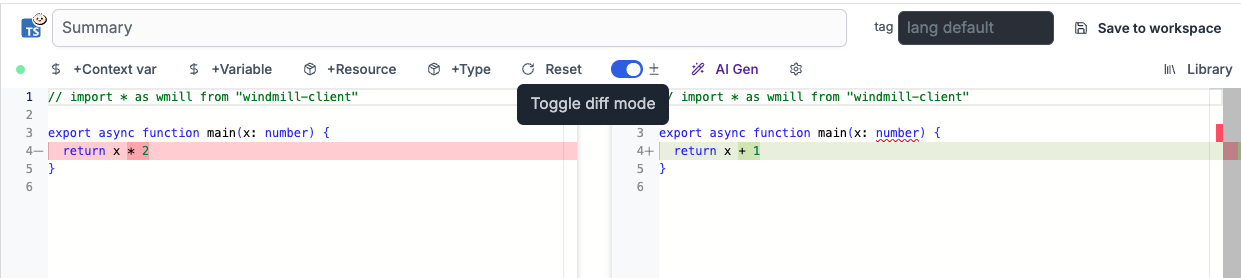 Diff toggle Diff toggle